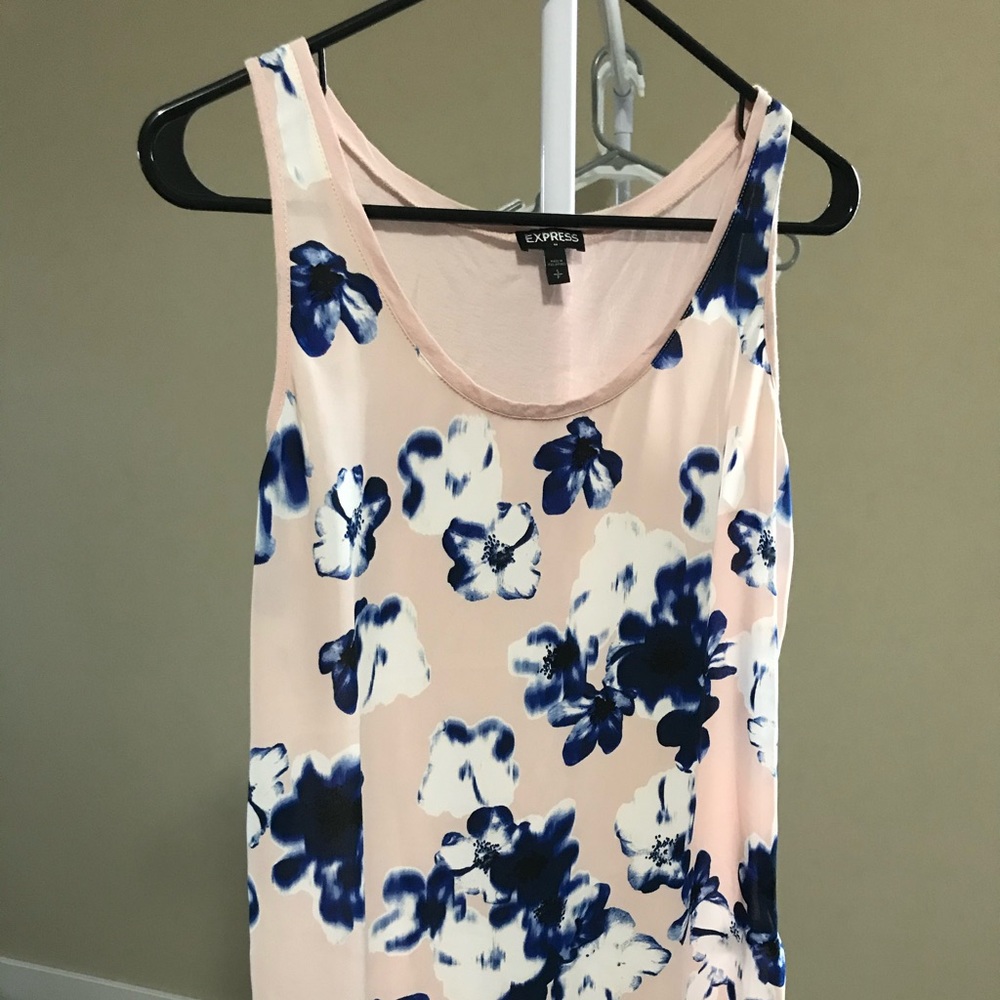 Express floral print tank top